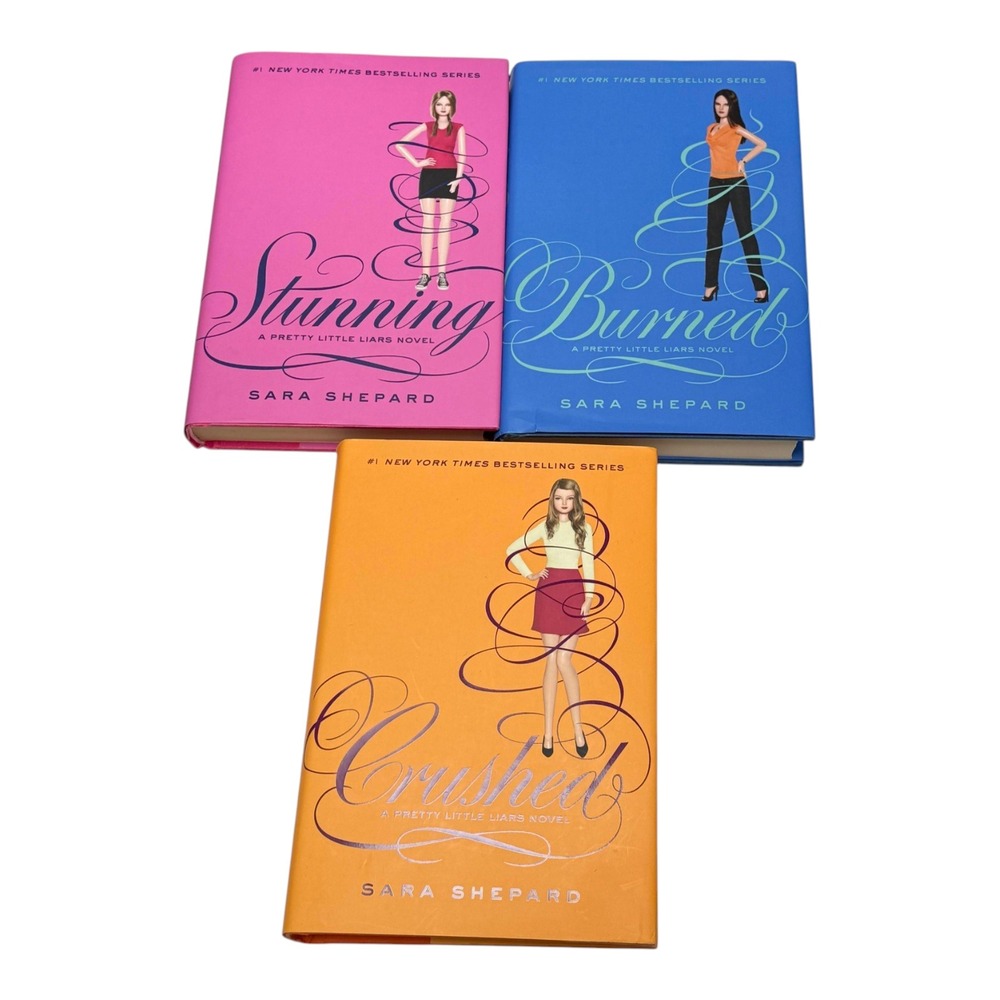 Pretty Little Liars Lot 3 Sara‎ Shepard HC DJ First Ed Stunning Burned Crushed